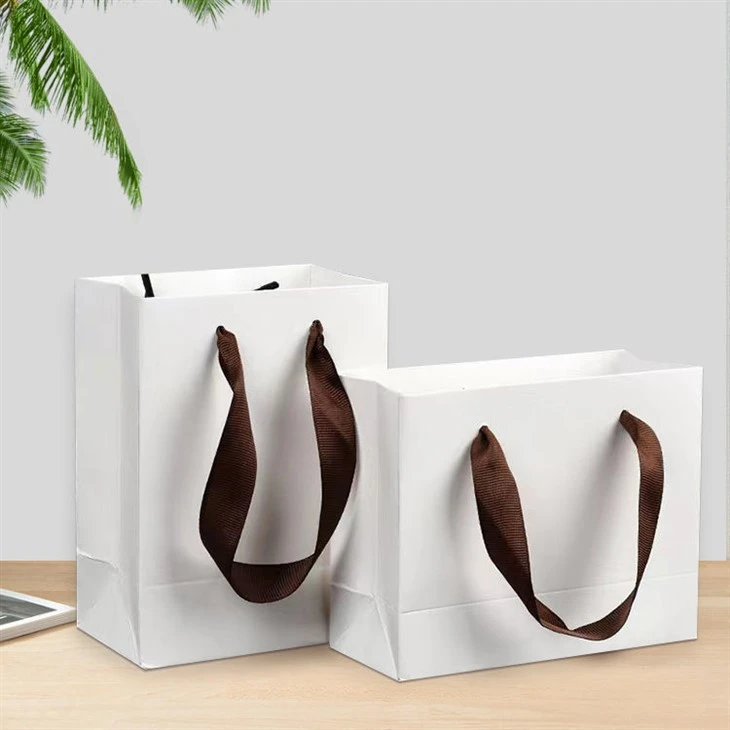 Asas para bolsas de papel blanco